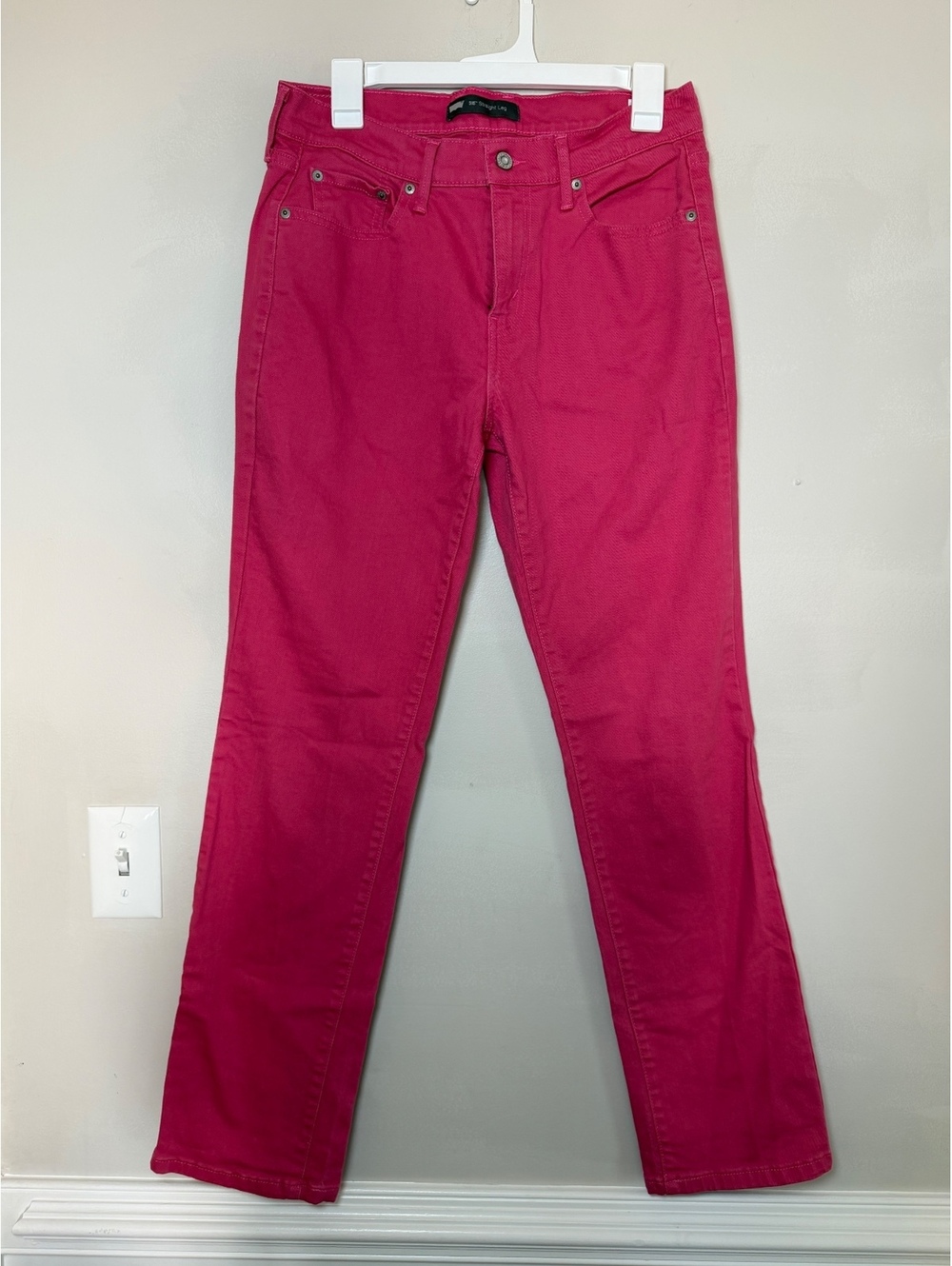 Levi's 505 Straight Leg Pink Jeans Women's Size 8M